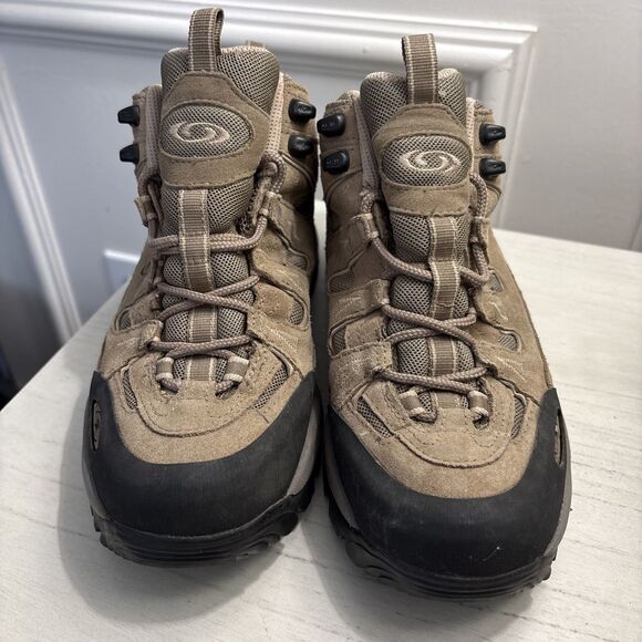 Salomon GORE-TEX Mid-Cut Hiking Boots –Tan – Women’s Size 7 – EUC Worn Once - Picture 3 of 7